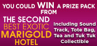 The Second Best Exotic Marigold Hotel Prize Pack contest