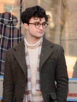 Daniel Radcliffe on the set of Kill Your Darlings