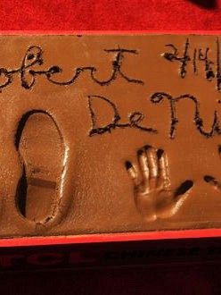 Robert De Niro`s hand and footprints