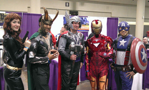 Avengers Assemble The Avengers gather at Toronto Comic Con