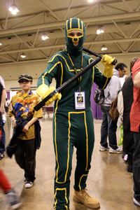Where's Johnny G? Teen hero Kick Ass is ready to take on crime.