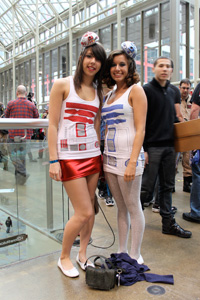 R2 and R4 . . . human form Helpful droidettes R2 and R4 strike a pose.