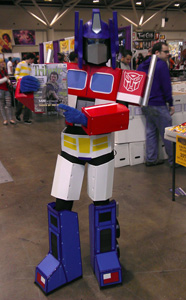Autobots, roll out! Optimus Prime reads Tribute