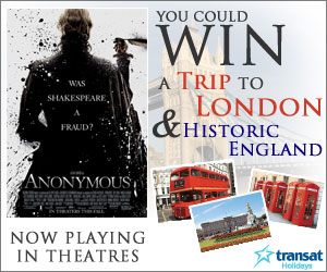 Enter and you could WIN a trip to London and historic England!