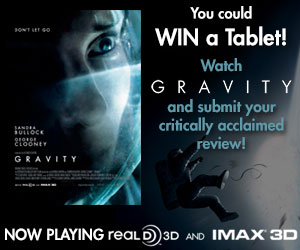 Review Gravity and win a Tablet