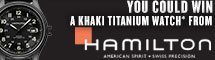 Last chance to win a $1,050 Jack Ryan: Shadow Recruit Khaki Titanium Watch