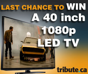 Last chance to win a 40” LED TV