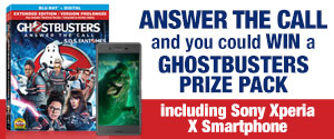 Enter to win a copy of Ghostbusters prize pack, including Sony Xperia X Smartphone, a copy of Ghostbusters on Blu-Ray and more!