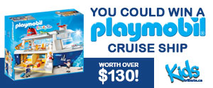 Enter to win a Playmobil Cruise Ship. Valued at $130