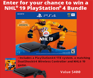 NHL 19 PlayStation 4 Bundle contest