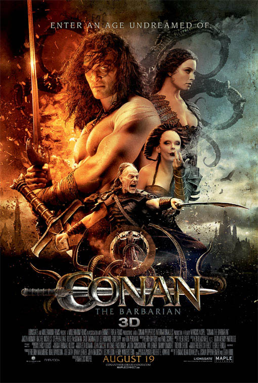 conan the barbarian movie poster. Conan the Barbarian 3D Movie