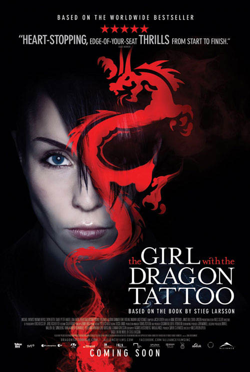 The GIRL WITH THE DRAGON TATTOO official Movie Poster