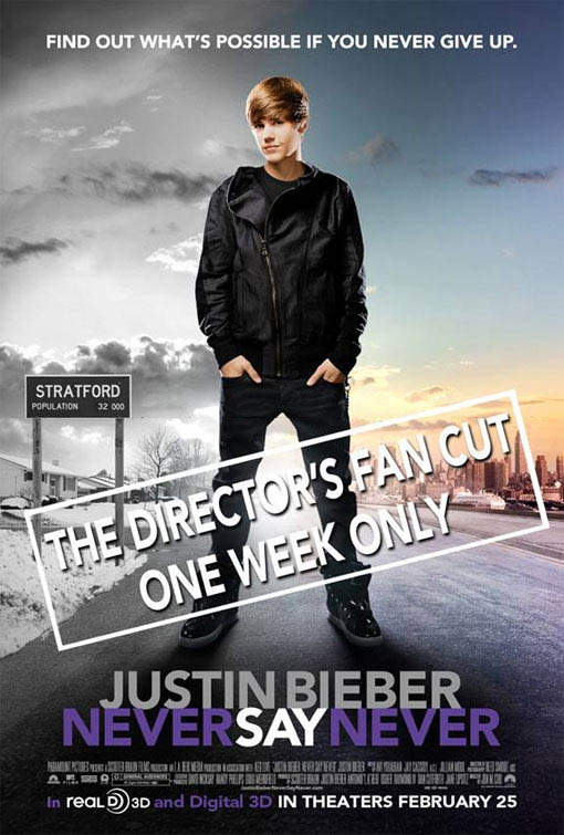 justin bieber never say never 3d dvd. Justin Bieber: Never Say Never