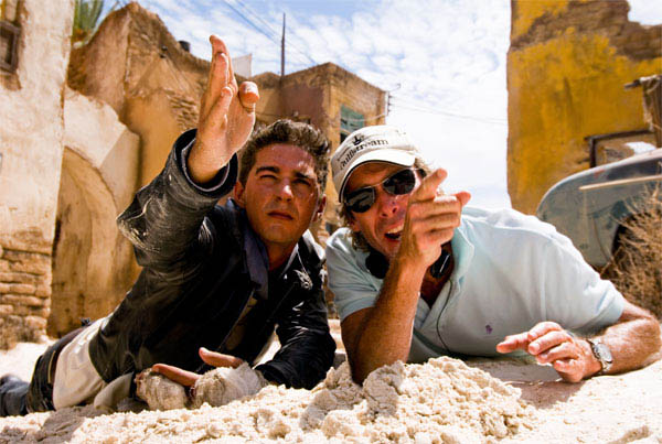 Michael Bay directs Shia LaBeouf in Transformers: Revenge of the Fallen