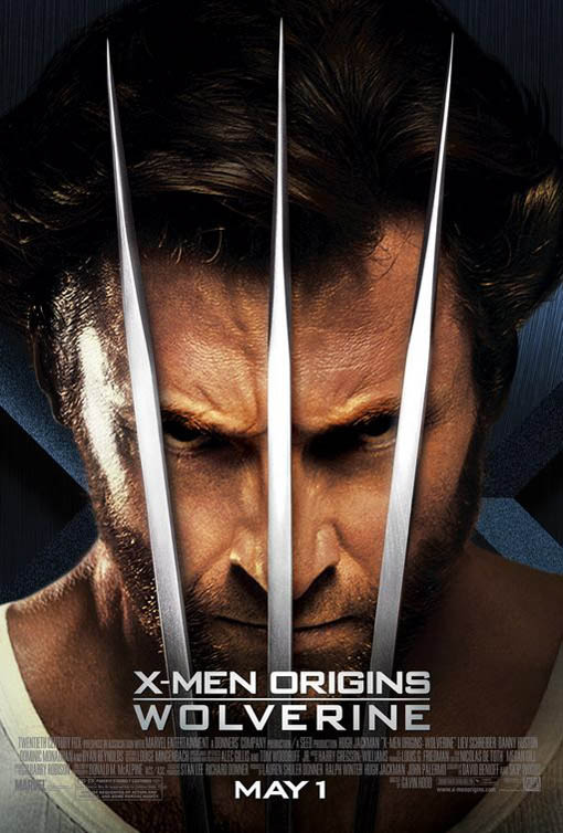 Men Origins: Wolverine official Movie Poster