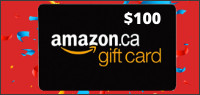 Enter for your chance to win one of two $100 AMAZON.CA Gift Cards