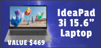 Win a Lenovo Ideapad 3I 15.6” Laptop contest