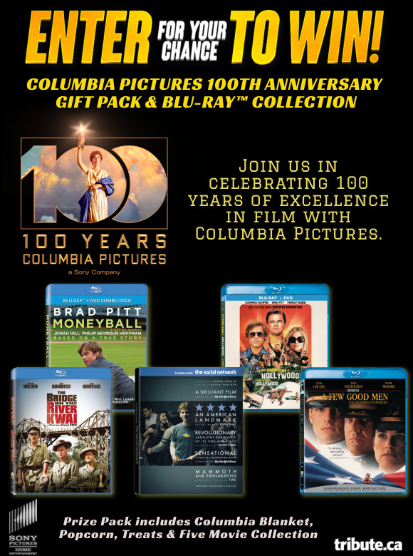 COLUMBIA PICTURES GIFT PACK & FIVE MOVIE BLU-RAY COLLECTION Contest
