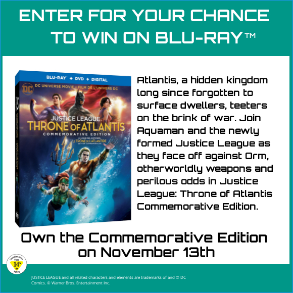 DCU JUSTICE LEAGUE THRONE OF ATLANTIS Blu-ray contest