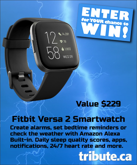 online contests, sweepstakes and giveaways - Fitbit Versa 2 Smartwatch Contest | Contests and Promotions | Tribute.ca