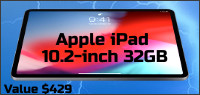 Enter for your chance to win a 10.2inch 32GB Apple iPad worth over $429