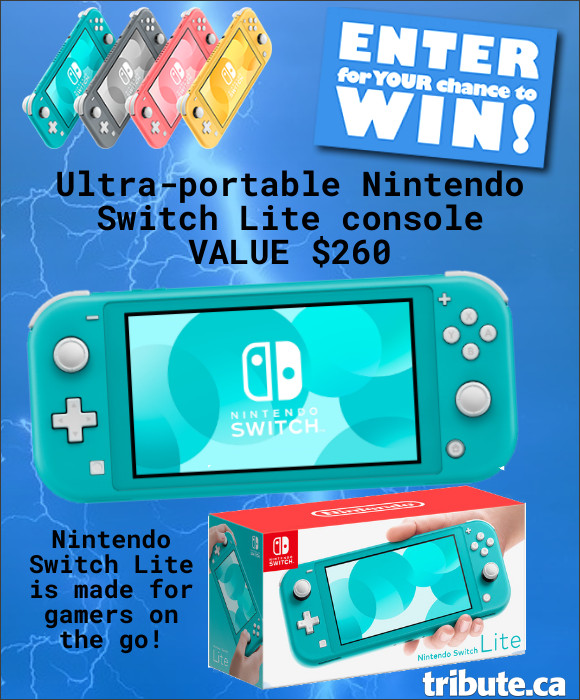 Enter for your chance to win a NINTENDO SWITCH LITE Handheld Portable Game. Value $260