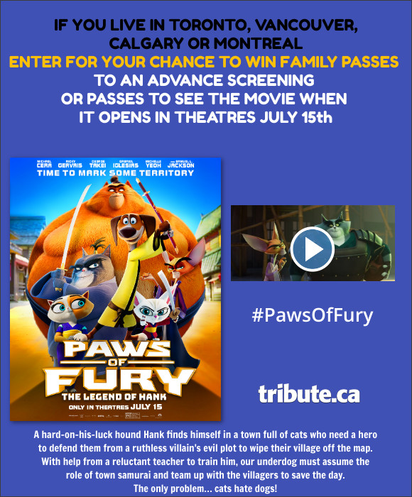 PAWS OF FURY: THE LEGEND OF HANK Advance Screening & Pass Contest | Contests and Promotions | Tribut