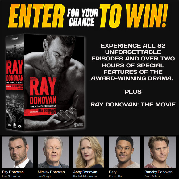 Ray Donovan Complete Series and Movie DVD Contest