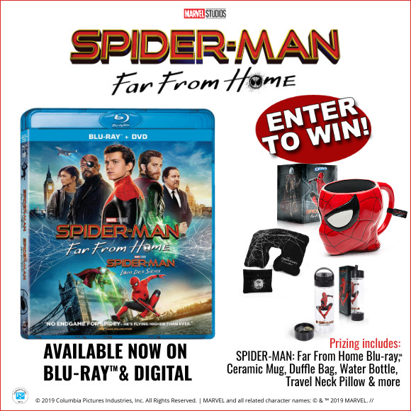 SPIDER-MAN FAR FROM HOME Blu-ray & Prize Pack contest SPIDER-MAN FAR FROM HOME Blu-ray & Prize Pack contest