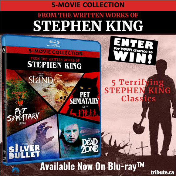 Enter for your chance to win Stephen King Five Movie Collection on Blu-ray.