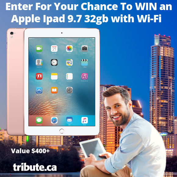 Tribute Win An Apple 9.7 32GB Ipad contest