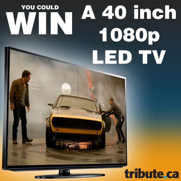Win a 40 inch 1080p LED TV 