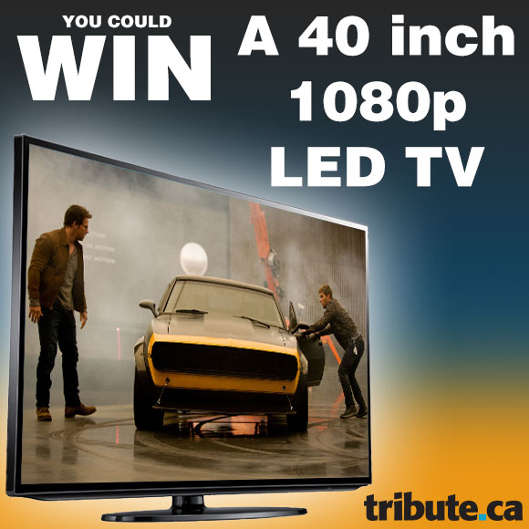 Win a 40 inch 1080p LED TV