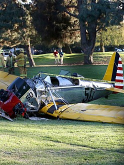 Harrison Ford's plane on Penmar Golf Course
