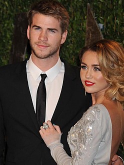 Liam Hemsworth and Miley Cyrus in 2012