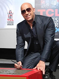 Vin Diesel outside TCL Chinese Theatre