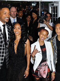 Will Smith and Jada Pinkett Smith with their children