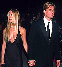 Jennifer Aniston and Brad Pitt in 2000