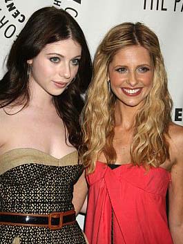 Michelle Trachtenburg and Sarah Michelle Gellar at a Buffy reunion