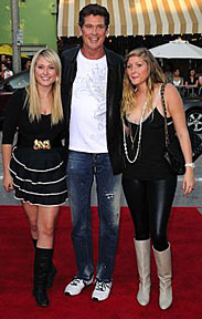 David Hasselhoff and daughters