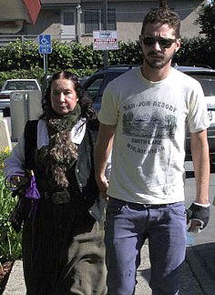 Shia Labeouf with his mother, Shayna