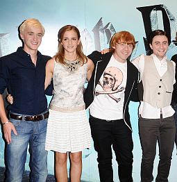 Tom Felton, Emma Watson, Rupert Grint, Daniel Radcliffe