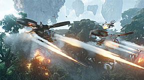 Gun battle scene from Avatar