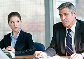 Anna Kendrick and George Clooney