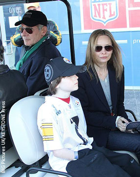 Calista Flockhart and Harrison Ford