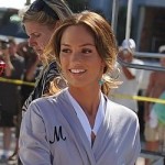 Minka Kelly on the set of the new TV series ''Charlies Angels''