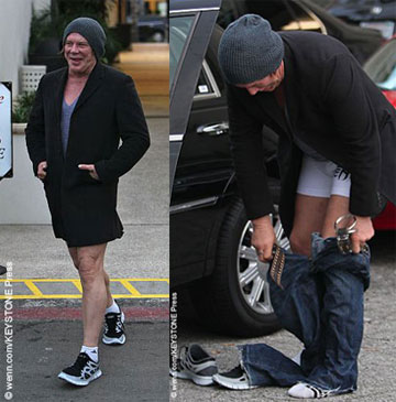 Mickey Rourke in public without pants « Celebrity Gossip and Movie News