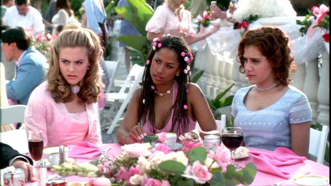 Stacey Dash (pictured middle, above) played 17-year-old Dee, the best friend of Alicia Silverstone’s (then 19, at left) Cher in Clueless when she was 28. Brittany Murphy (above left), who played Tai, was 18.