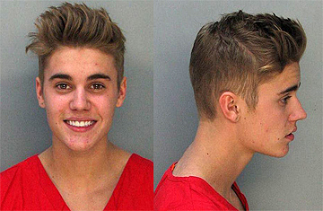 Justin Bieber's mug shots taken January 23, 2014