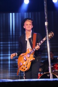 Cody Simpson performing onstage in Toronto